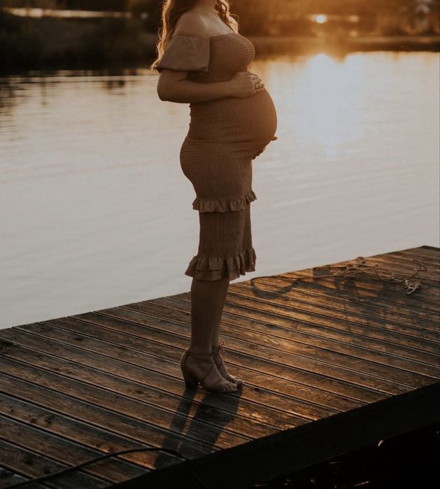 Sukienka damska ciążowa rozmiar 36 S sesja ciążowa