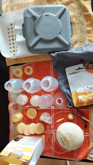 Kit biberon e esterilizador Medela e Chicco