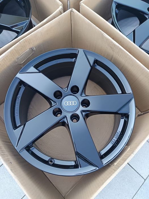 Felgi 17'' 5x112 Audi A6 C5 A6 C6 A8 D2 A8 D3 Q5 8R Q7 4L Nowe Czarne  | #A28C