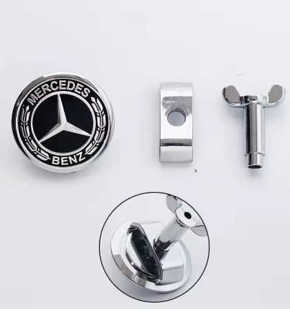 Emblema símbolo estrela vertical e de substituição capô Mercedes Benz