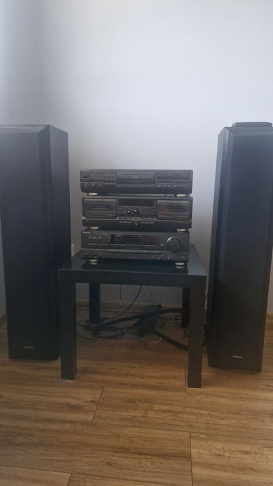 Technics wieża 3 segmenty + oryginalne kolumny