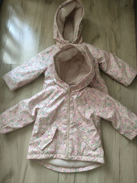 Wiosenne przeciwdeszczowe kurtki dla bliźniaczek