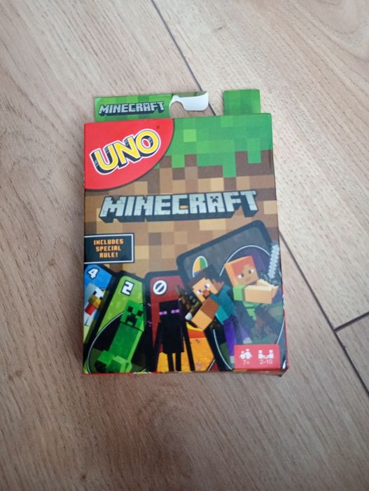 Karty dziecięce Uno Minecraft