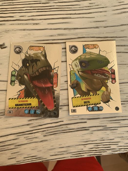 Karty dinozaury LEGO kolekcja 20 kart, oryginalne