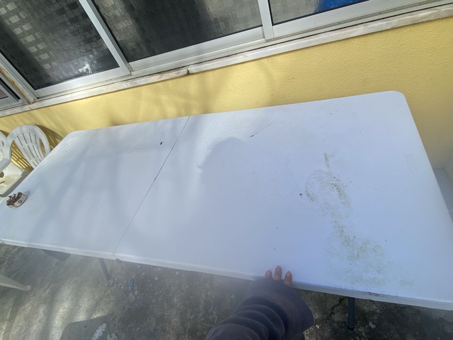 Mesa de terraço Dobravel, com 5 cadeiras incluidas