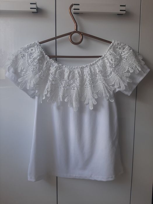 elegancka biała bluzka