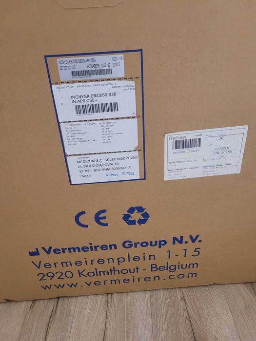 Wózek inwalidzki specjalny pozycjonujący INOVYS 2 WD - E VERMEIREN