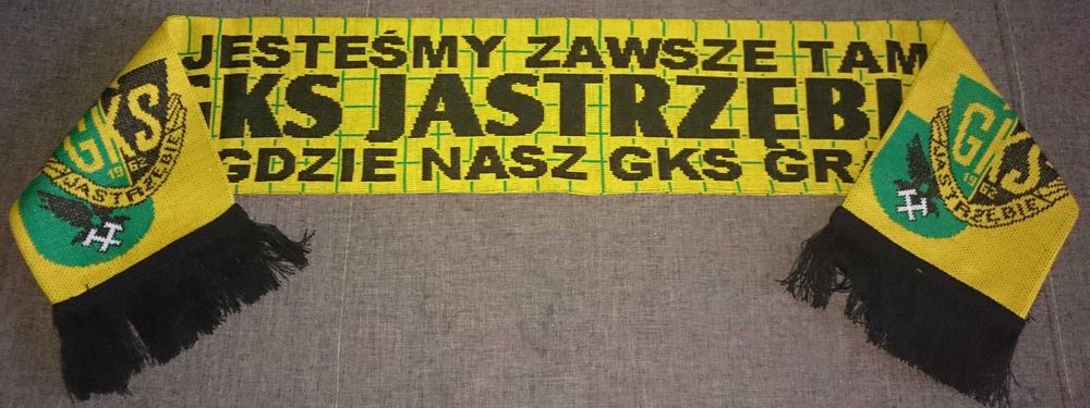 GKS JASTRZĘBIE !! Szalik szal piłkarski sportowy