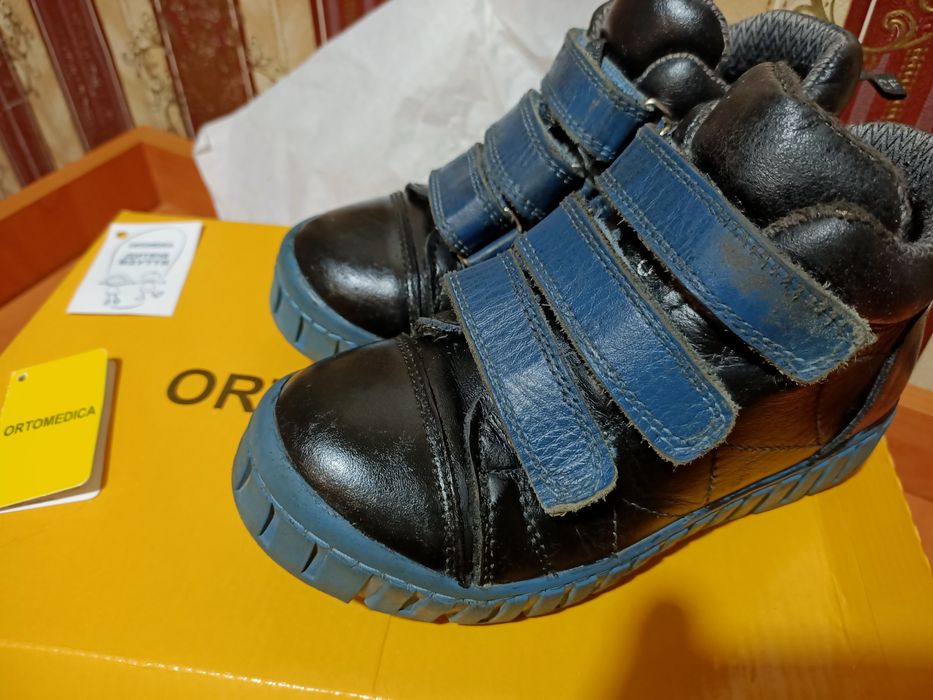 Дитячі ортопедичні черевики Ortomedica 250-06 профілактичні сині