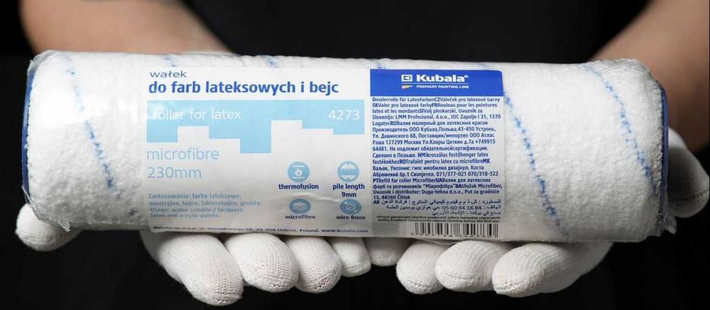 Wałek/zapas do farb lateksowych i bejc 23cm Mikrofibra - Kubala 4273