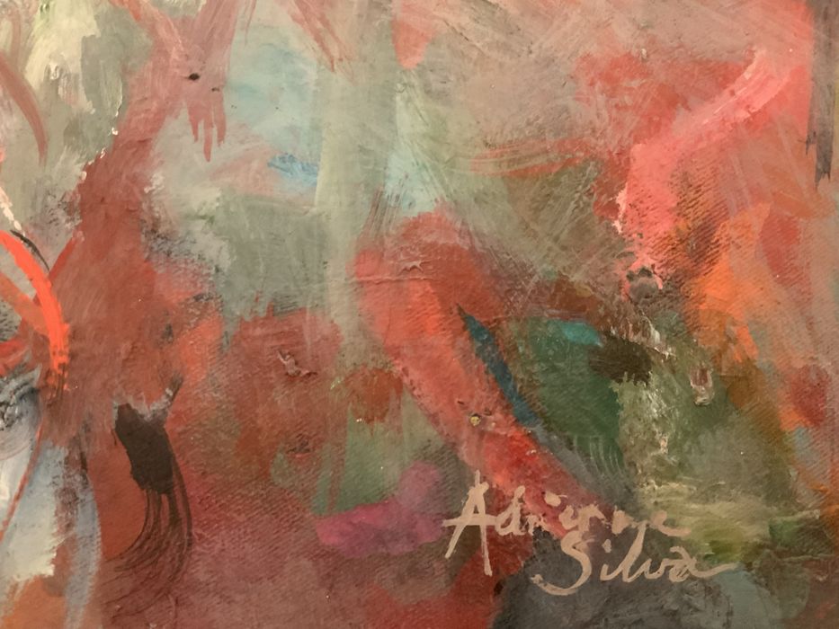 Pintura óleo Tela de Adrianne Silva c/ certificado