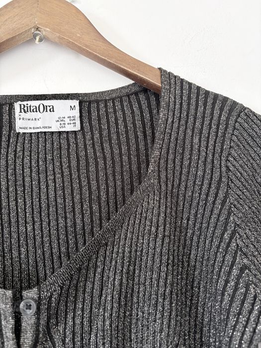 brokatowy sweter crop primark x rita ora M bez wad