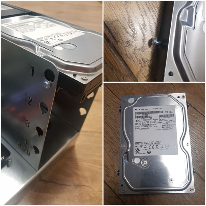 S-CASE 1 otwarta obudowa PC / serwer 6 x HDD