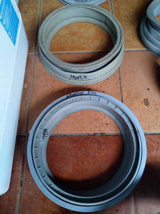 Portas e borrachas máquinas lavar roupa