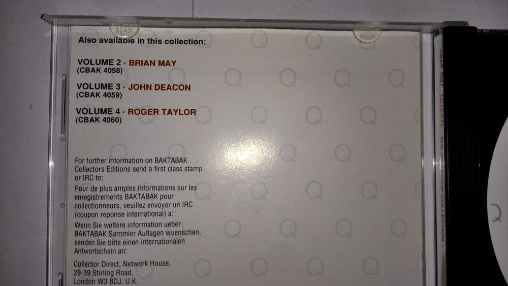 queen (the interview collection volume 1 - freddie mercury) cd raro