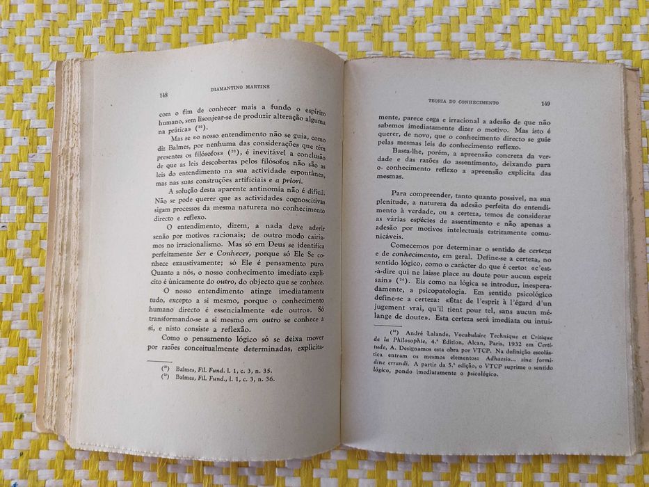 TEORIA DO CONHECIMENTO
Diamantino Martins S J
Prof Fac Teologia  Braga