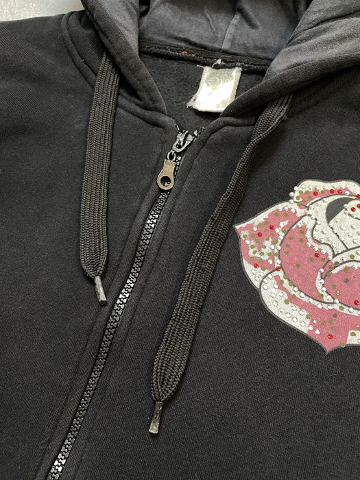 Жіноче Обʼємне Зіп Худі Ed Hardy