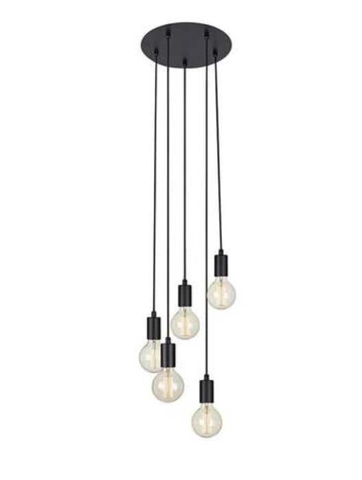 CZARNA LAMPA WISZĄCA LOFT Markslojd Sky Pendant 5L 5x60W E27