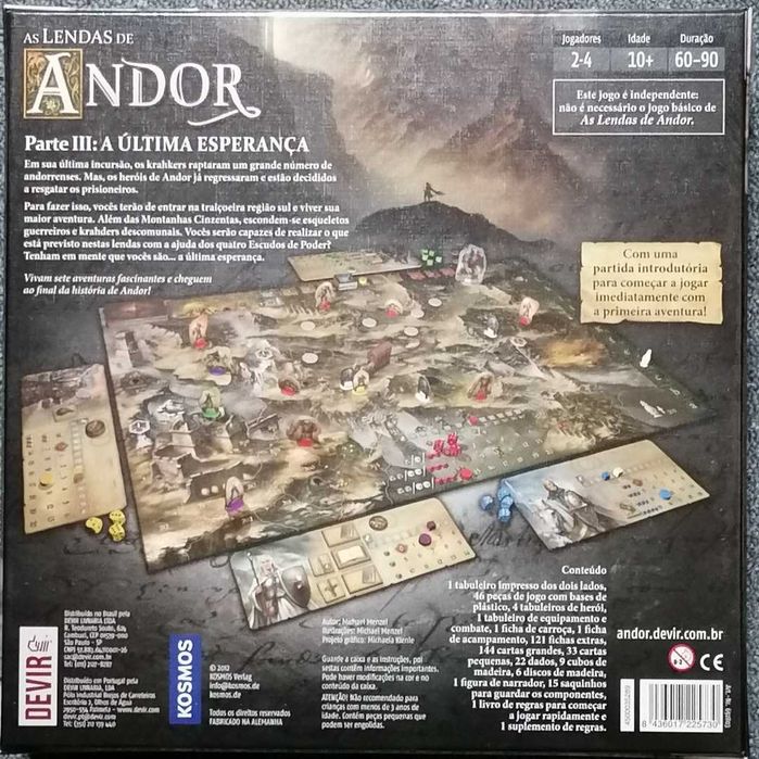 As Lendas de Andor - Parte 3: A Última Esperança - jogo de tabuleiro