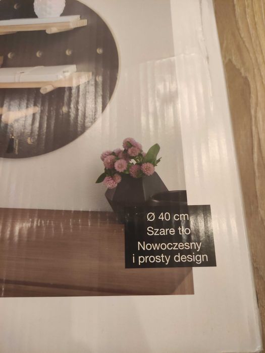 drewniana półka czarna