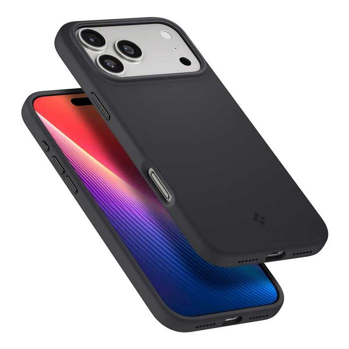 Чехол Spigen Silicone Fit MagFit для iPhone 17 Pro/18 Pro и 17 Pro Max/18 Pro Max - Black