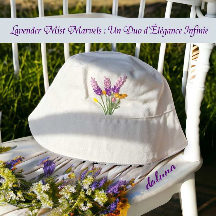 Mala e chapeu Bordado daluna (Entrega gratuita)