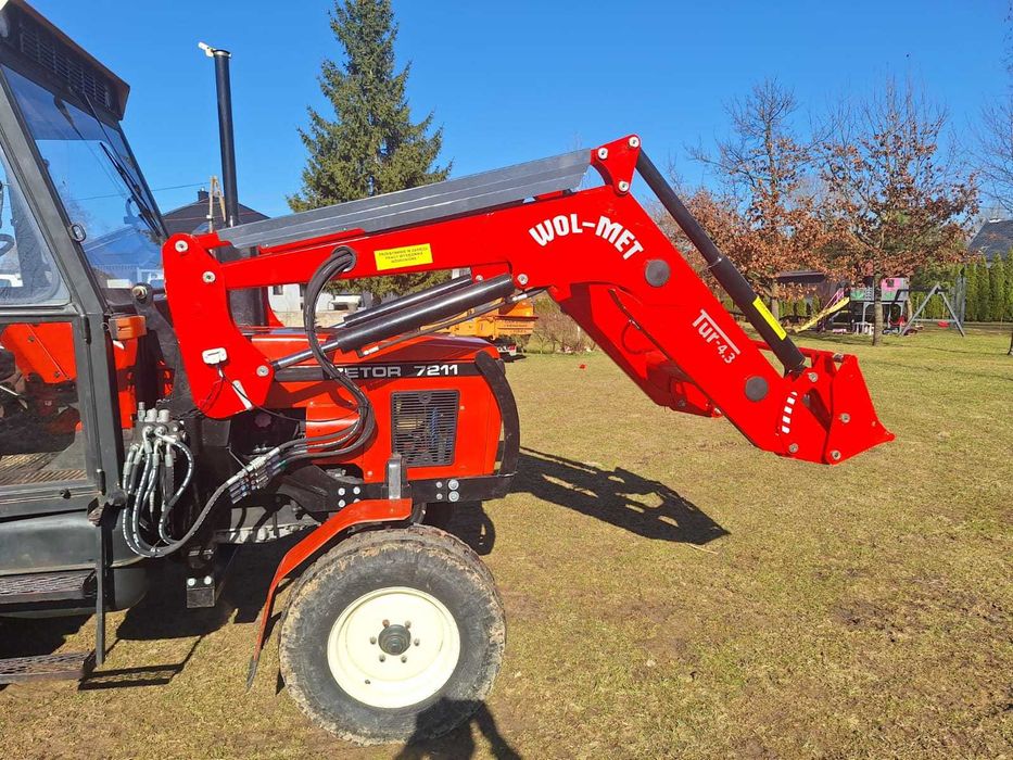 Ładowacz czołowy TUR ciągnika 1500kg dostawa montaż raty WOL-MET 4.1