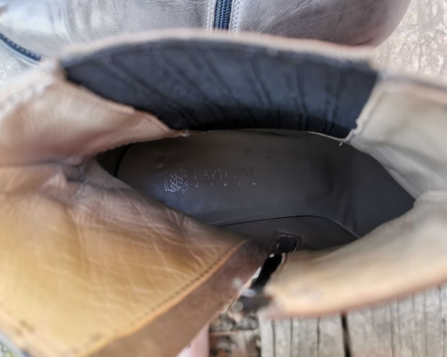 Кожаные ботинки полусапоги Navyboot 36 р. 24 см Оригинал Италия