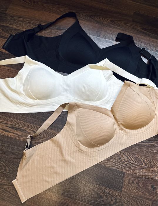 Бюстгальтер безшовний ХХL  3ХL гладкий топ 3 шт великий розмір