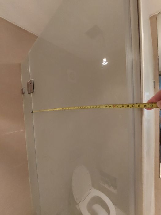 Resguardo de vidro fosco de duche