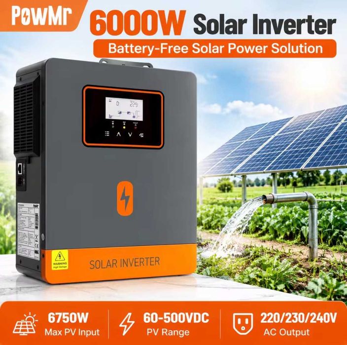 Гібридний інвертор Powmr Solar 6000W