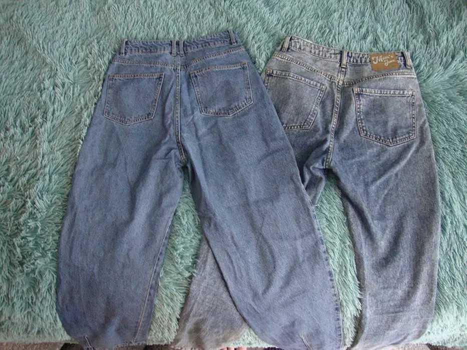 Zestaw 2 pary spodnie jeans jeansowe damskie CROPP rozmiar S 36