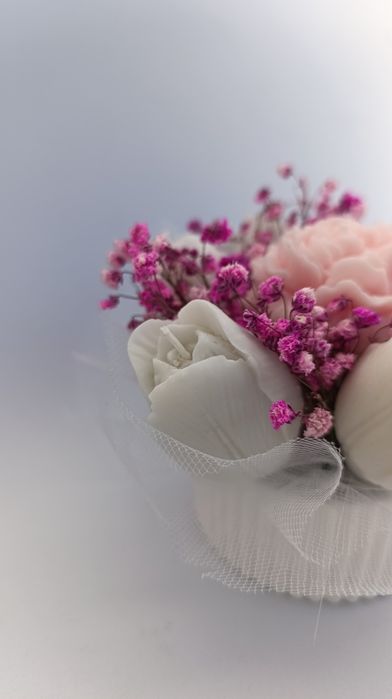 Buquê de flores em cera/vela / dia da mãe