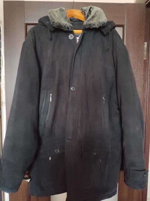 Зимняя мужская КУРТКА с капюшоном ОЧЕНЬ БОЛЬШОЙ размер 64-66  ТУРЦИЯ