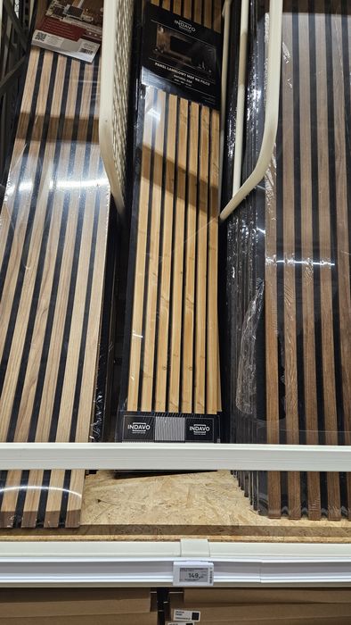 Panele ścienne 3D Lamele na filcu Natural Dąb 270x28,5 - 7 lameli