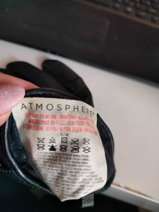 Кожаные перчатки с утеплителем  американского бренда Atmosphere