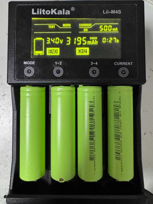 НОВІ Акумулятори Li-ion TerraE 30e 18650 3100 mah струм 10A