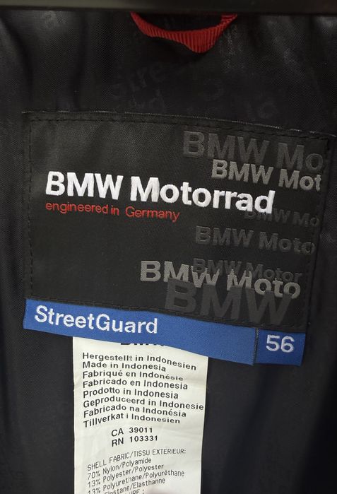 Pancerna Kurtka BMW STREETGUARD  rozm. 56 KEVLAR