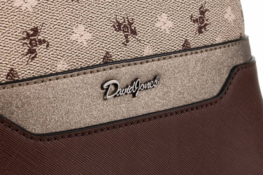 elegancki plecaczek damski ze skóry ekologicznej - david jones