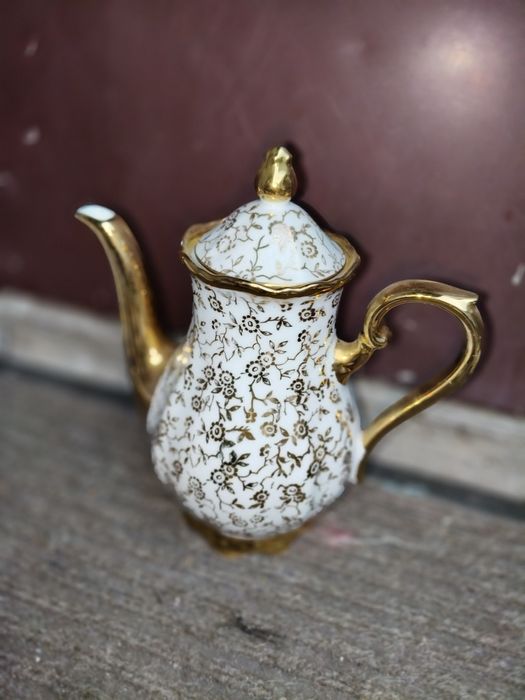 Zestaw porcelanowy serwis kawowy  Tirschenreuth z Bawarii z lat 60