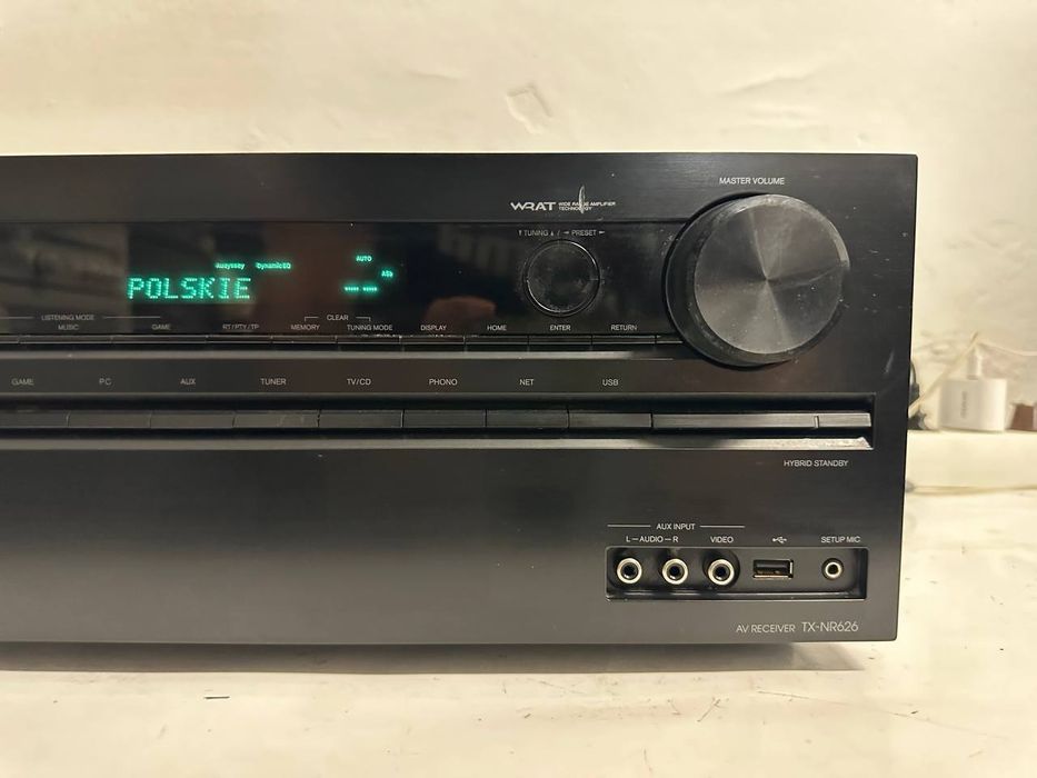 Amplituner kina domowego Onkyo TX-NR626 | 7.2 | HDMI 4K | Wi-Fi | Bluetooth | Dolby TrueHD | DTS-HD Master Audio | Audyssey | WRAT