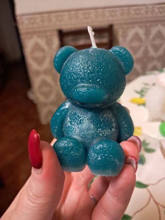 Vela ursinho em cera ee abelha