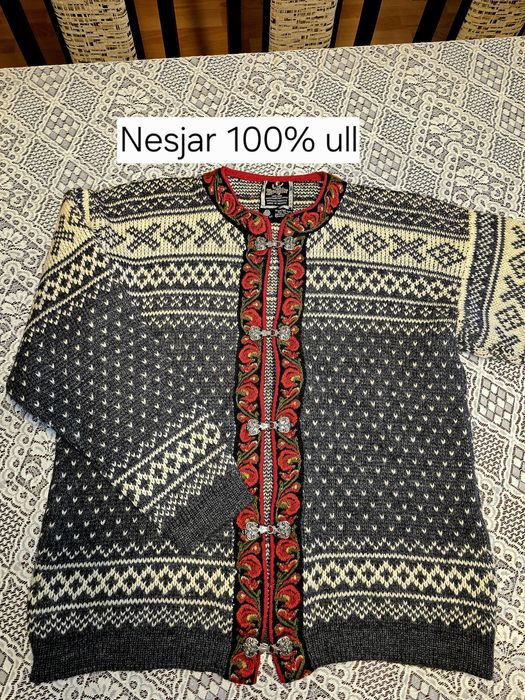Gruby sweter Vintage Nesjar-M/L