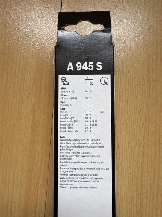 Escovas Bosch Aerotwin A945S