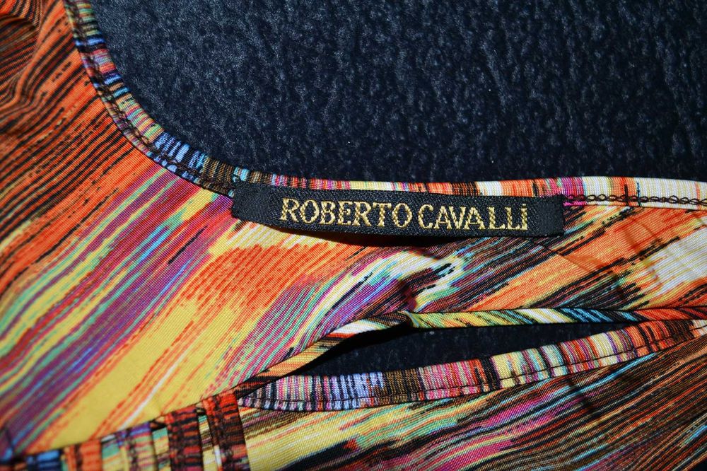 Длинное платье сарафан в пол с голой спиной Roberto Cavalli