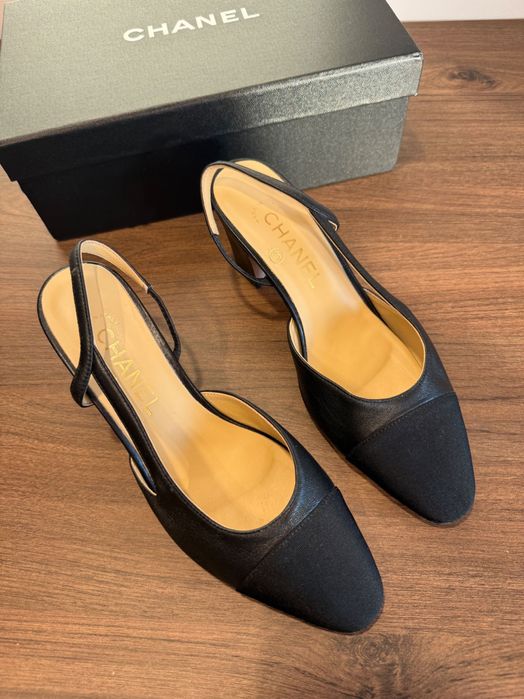 Chanel obcasy slingbacks