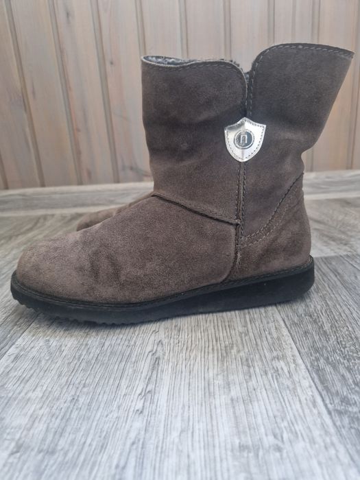 Замшеві зимові чобітки на хутрі, розмір 38