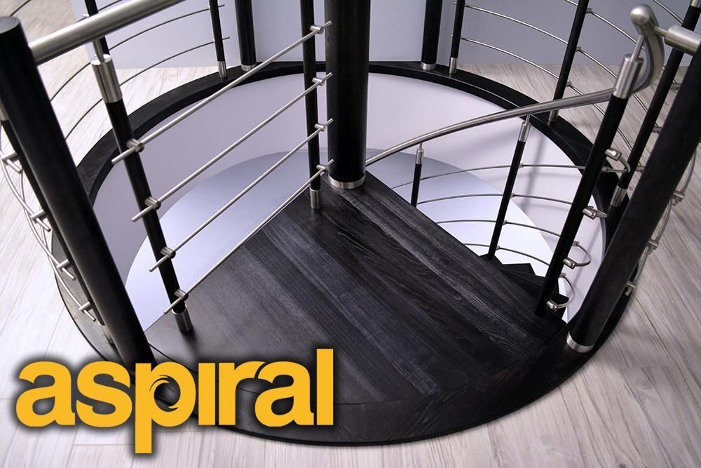 Schody kręcone / kręte BUKOWE 180 cm - model STANDARD - montaż GRATIS