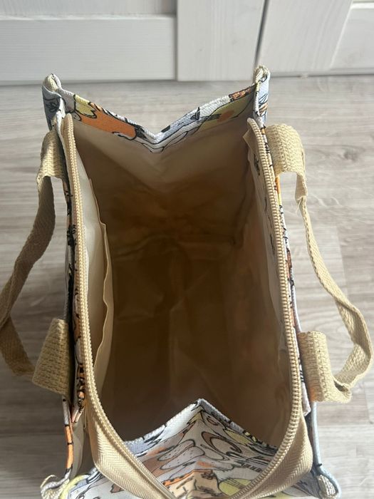 Praktyczna torba materiałowa z motywem kotów
