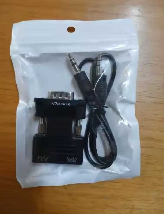 Перехідник hdmi на vga з аудіо кабелем, переходник
